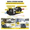 VEVOR 5KW Diesel Air Heater 12V Diesel Parking Heater 10L Tank Air Diesel Heater Silencer with Digital Switch for Boat Caravan and Motor-home